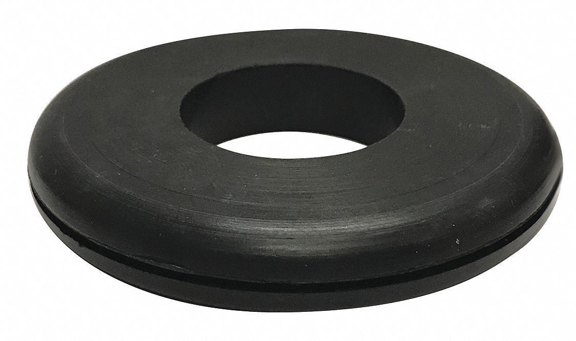 GRAINGER APPROVED Style 1 Rubber Grommet, 1 1/4 in I.D., 2 7/8 in O.D