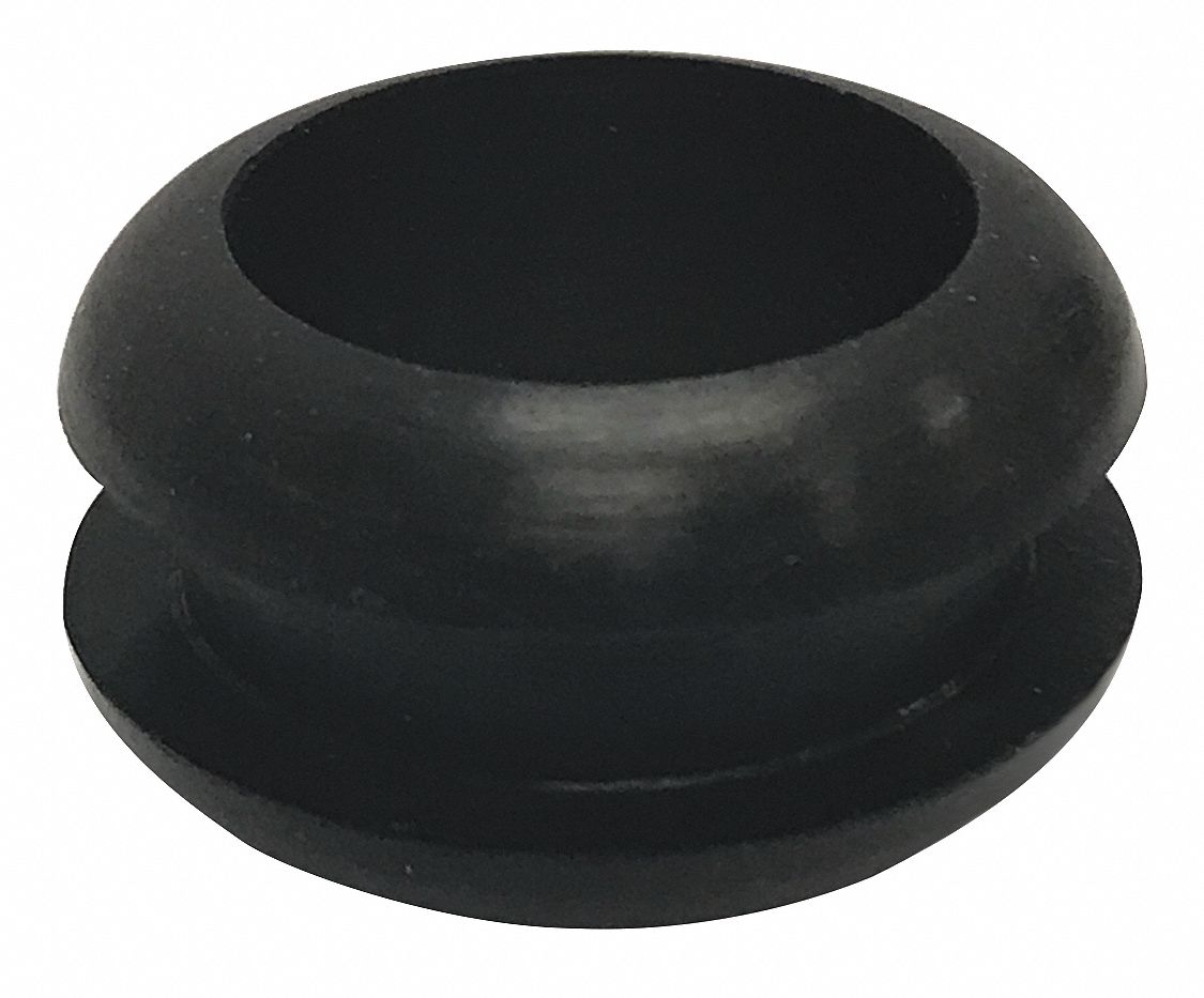 GRAINGER APPROVED Style 1 Rubber Grommet, 7/8 in I.D., 1 1/4 in O.D., 1