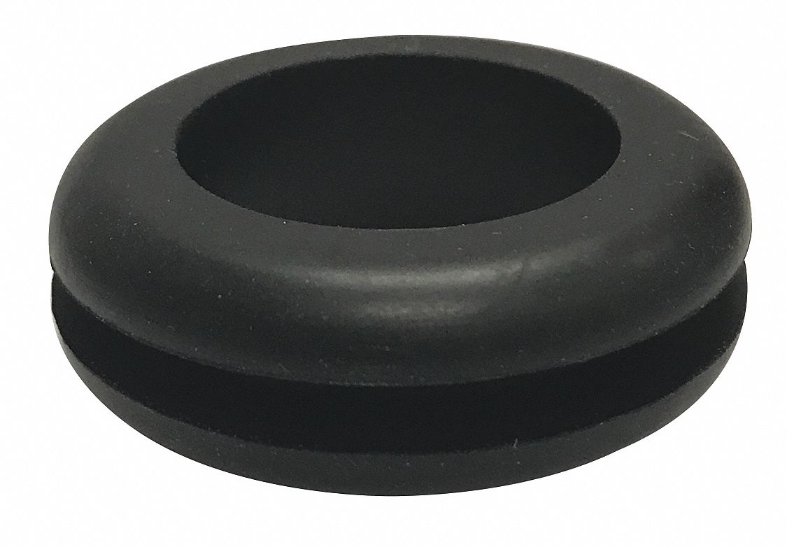 GRAINGER APPROVED Style 1 Rubber Grommet, 1 1/4 in I.D., 2 in O.D., 3/