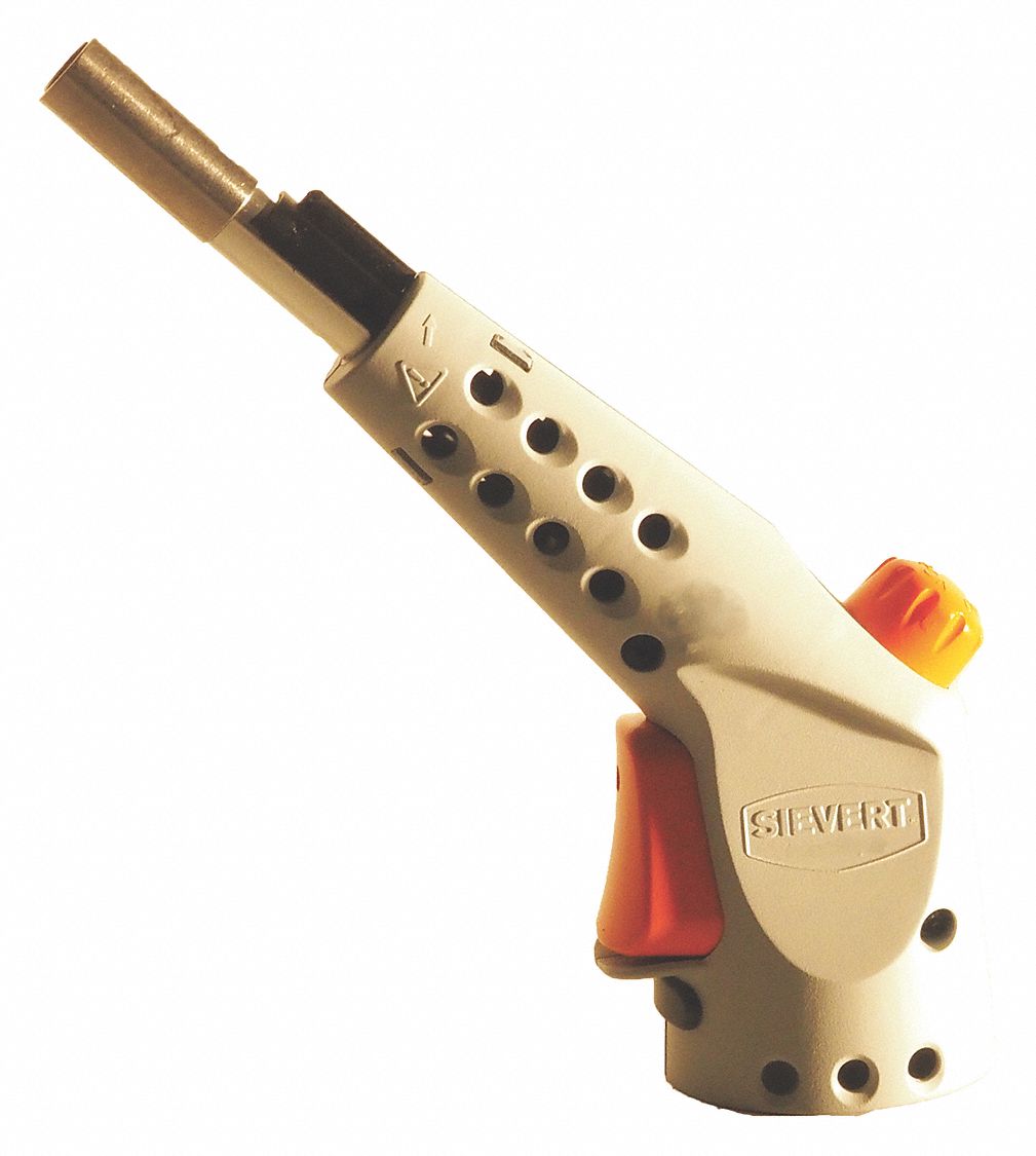 SIEVERT Standard Hand Torch, Butane, Propane, Instant On/Off, 3,572°F