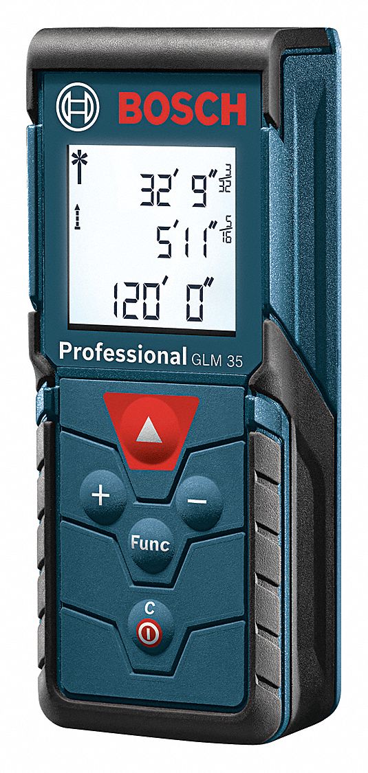 BOSCH Laser Distance Meter, Indoor, Outdoor, Maximum Measuring Distance