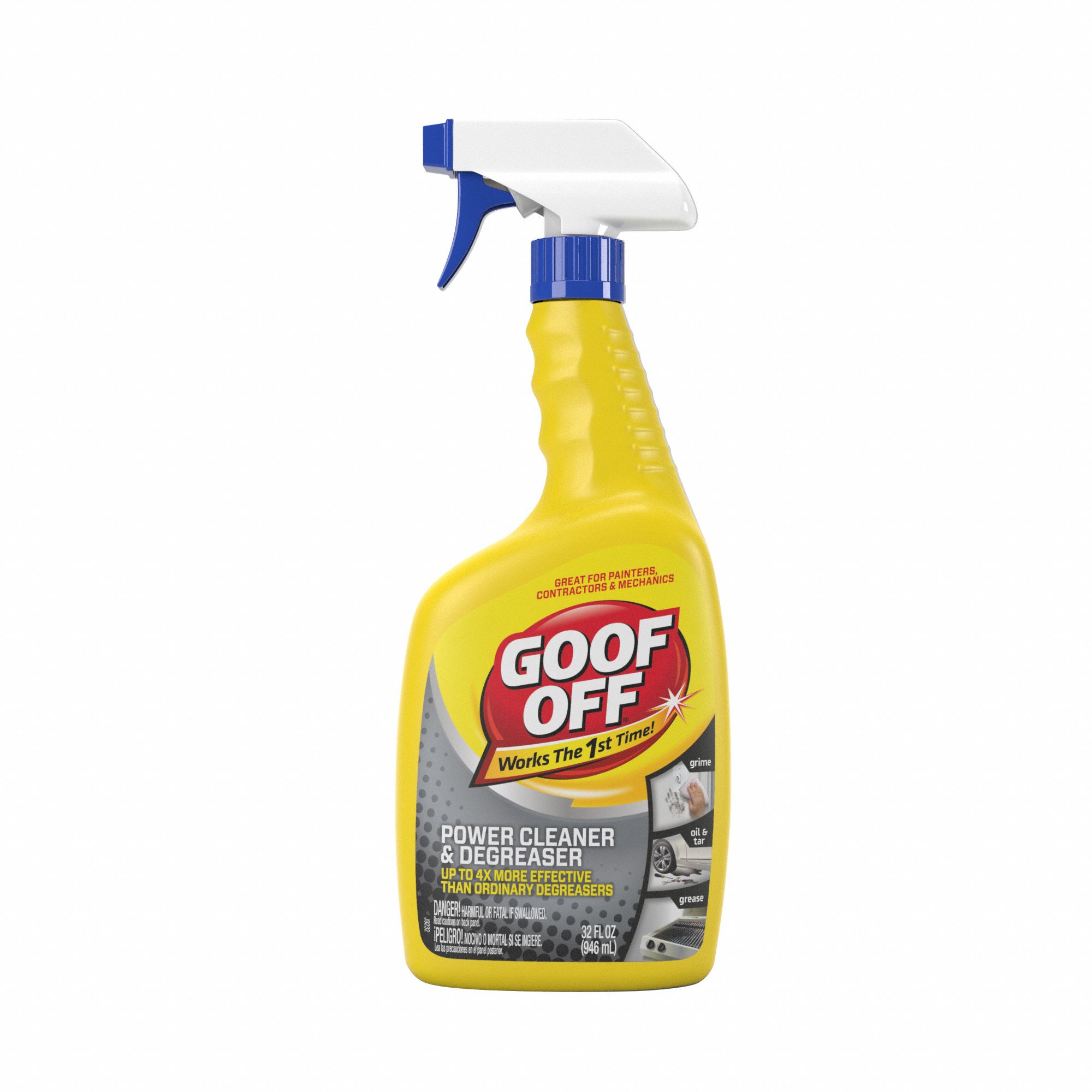 GOOF OFF Cleaner/Degreaser, 32 oz., Spray Bottle 40CP13FG686 Grainger