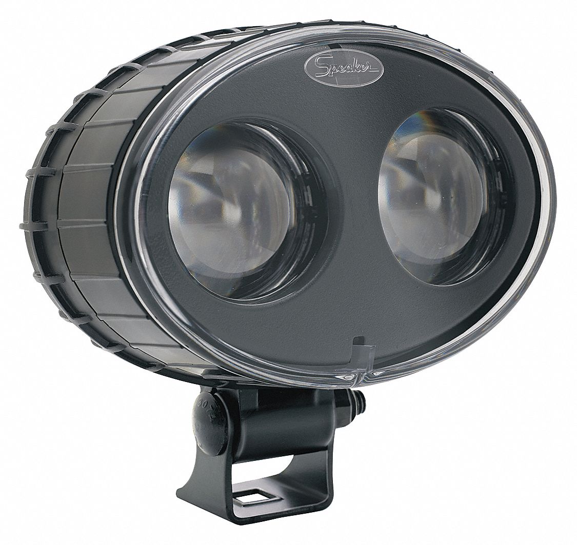 J.W. SPEAKER, Black, Polycarbonate, Safety Boundary Light 40CR58770