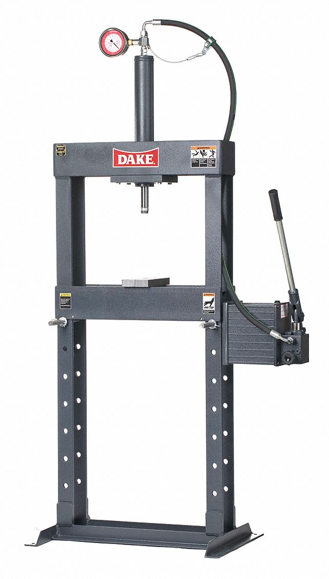 Hydraulic Press, Pump Type Manual, Frame Type HFrame, Frame Capacity