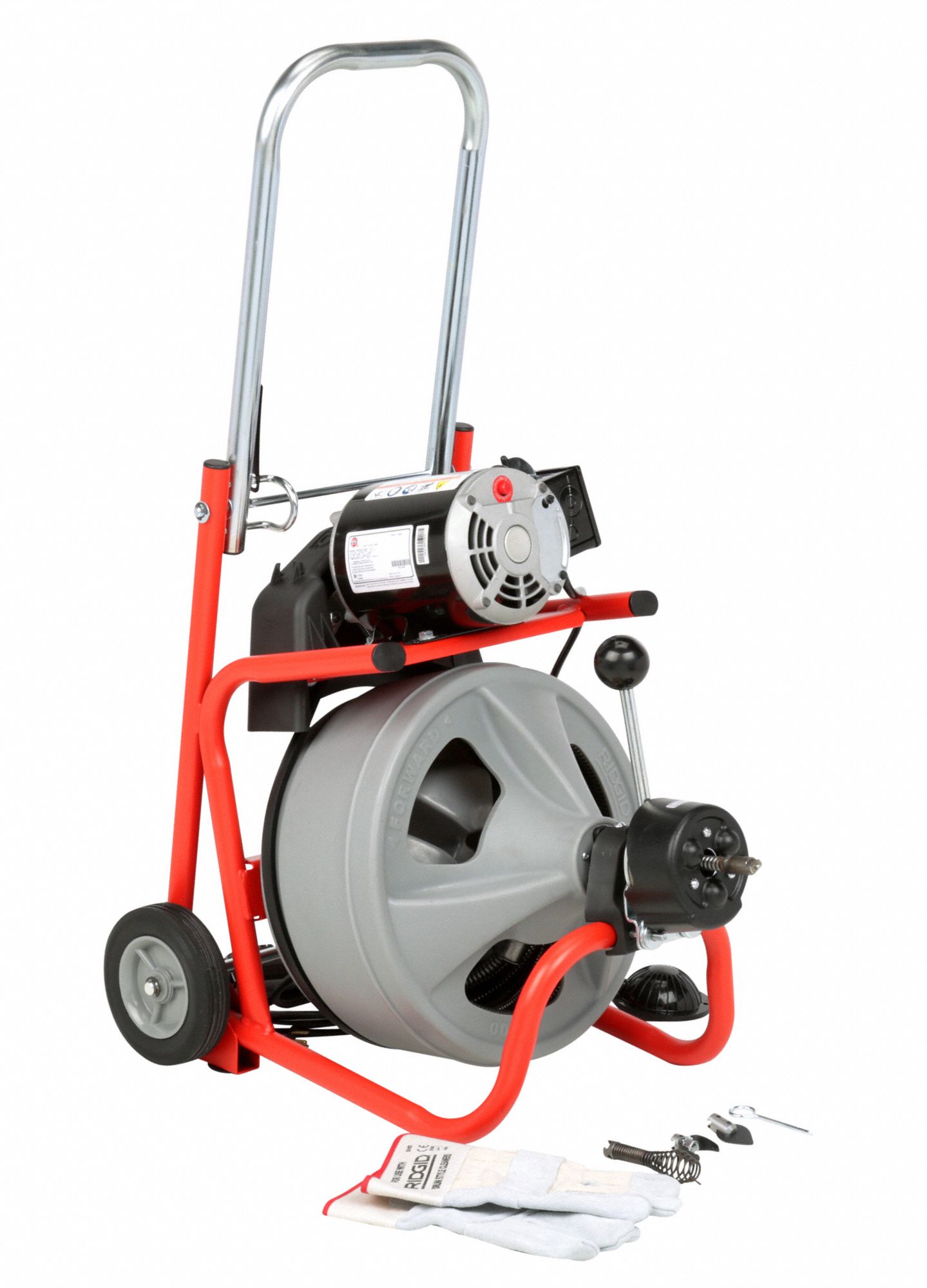 RIDGID Drain Cleaning Machine 11/2 in to 4 in Drain Line I.D. Size Range, 100 ft Max. Run, 1/3