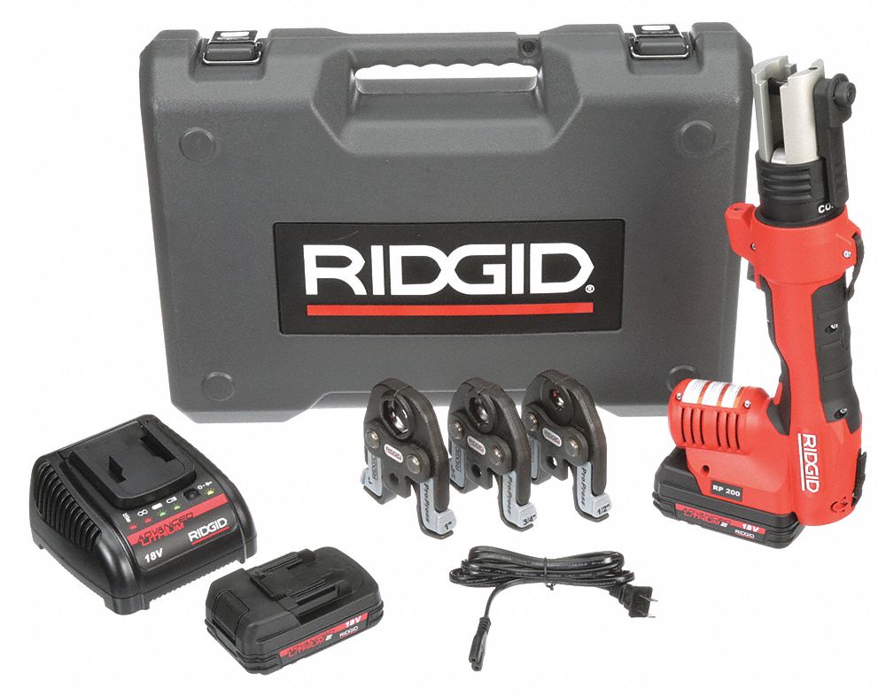 Pressing Tool Kit,1/2" to 1" Pipe Grainger