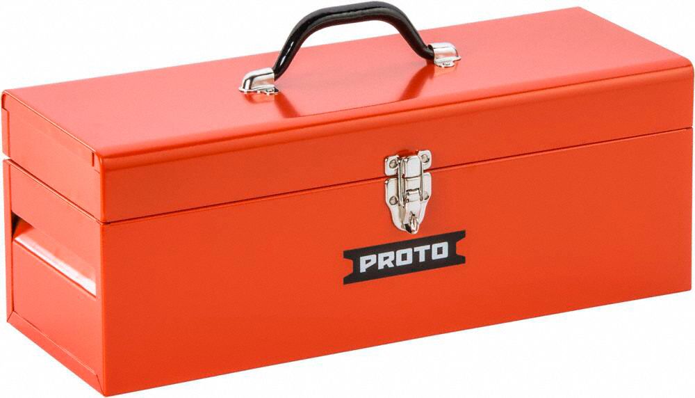 PROTO Steel, Tool Box, 19 1/2 in Overall Width, 8 1/2 in Overall Depth