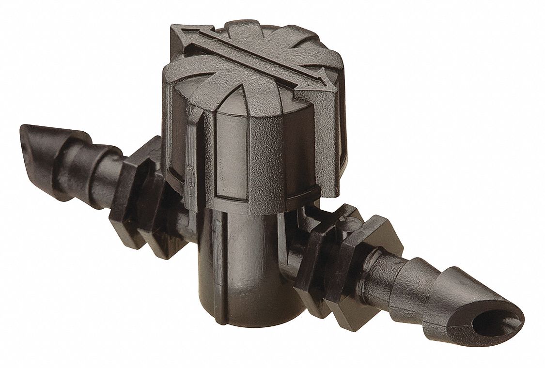 RAIN BIRD Shut Off Valve, UV Resistant Plastic, For Use With Drip
