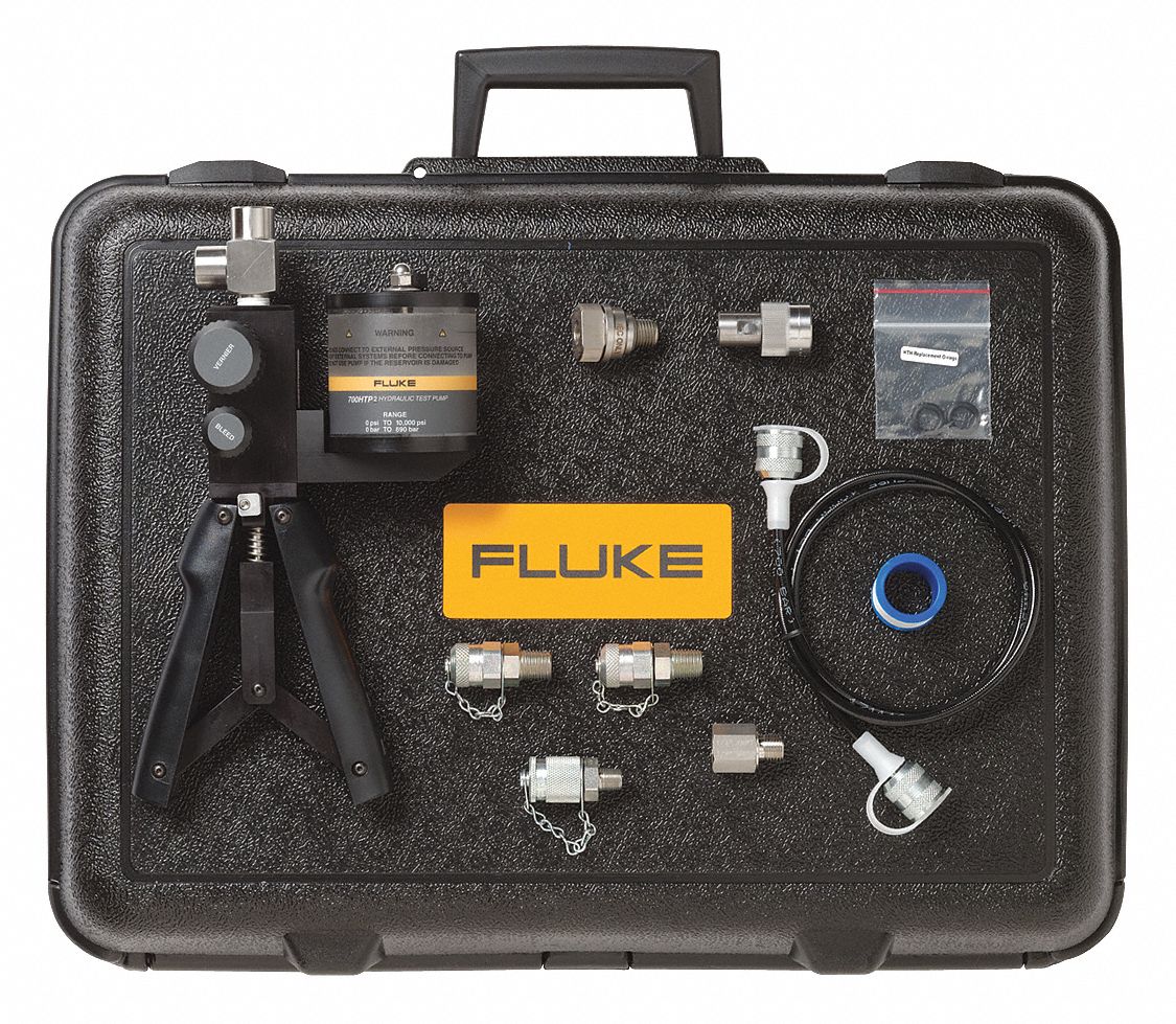 FLUKE, Hydraulic Pressure, Up to 10,000 psi, For Fluke Pressure