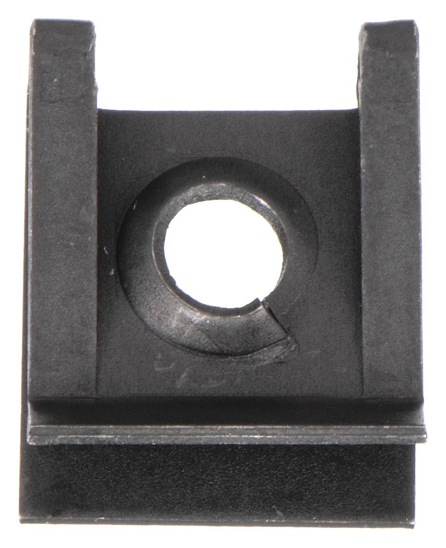 GRAINGER APPROVED 8 U Style Spring Nut, Black Phosphate, Steel, PK100