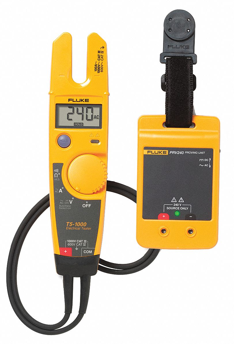 FLUKE Split Digital Clamp Meter Kit, 0.5 in (13 mm) Jaw Capacity, CAT