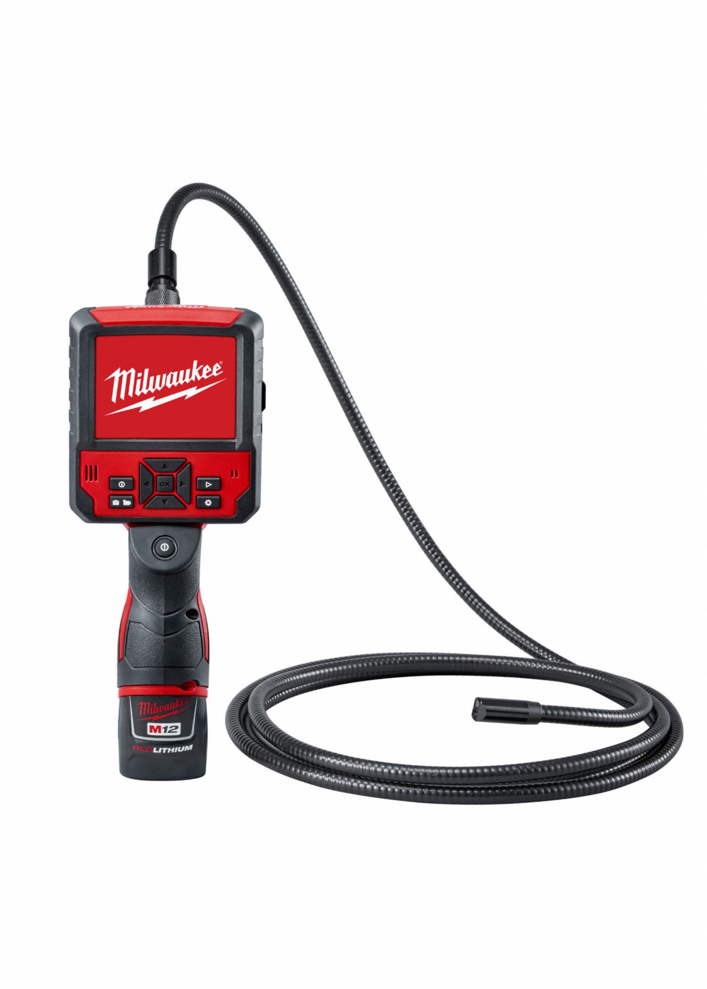 MILWAUKEE Video Borescope 640 x 480 Px Res., 4cm to Infinity