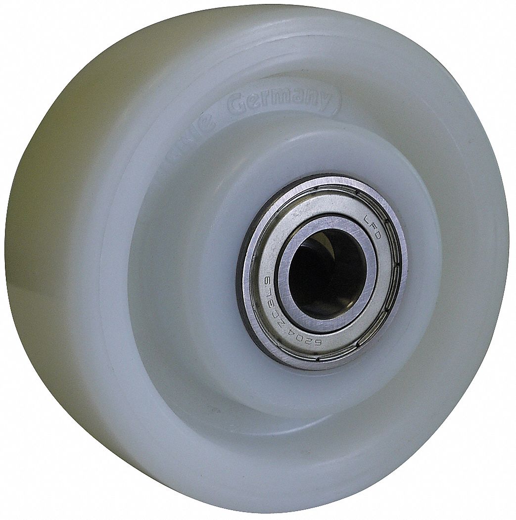 GRAINGER APPROVED Nylon Tread Wheel, 5 7/8 in Wheel Dia., 1,760 lb Load