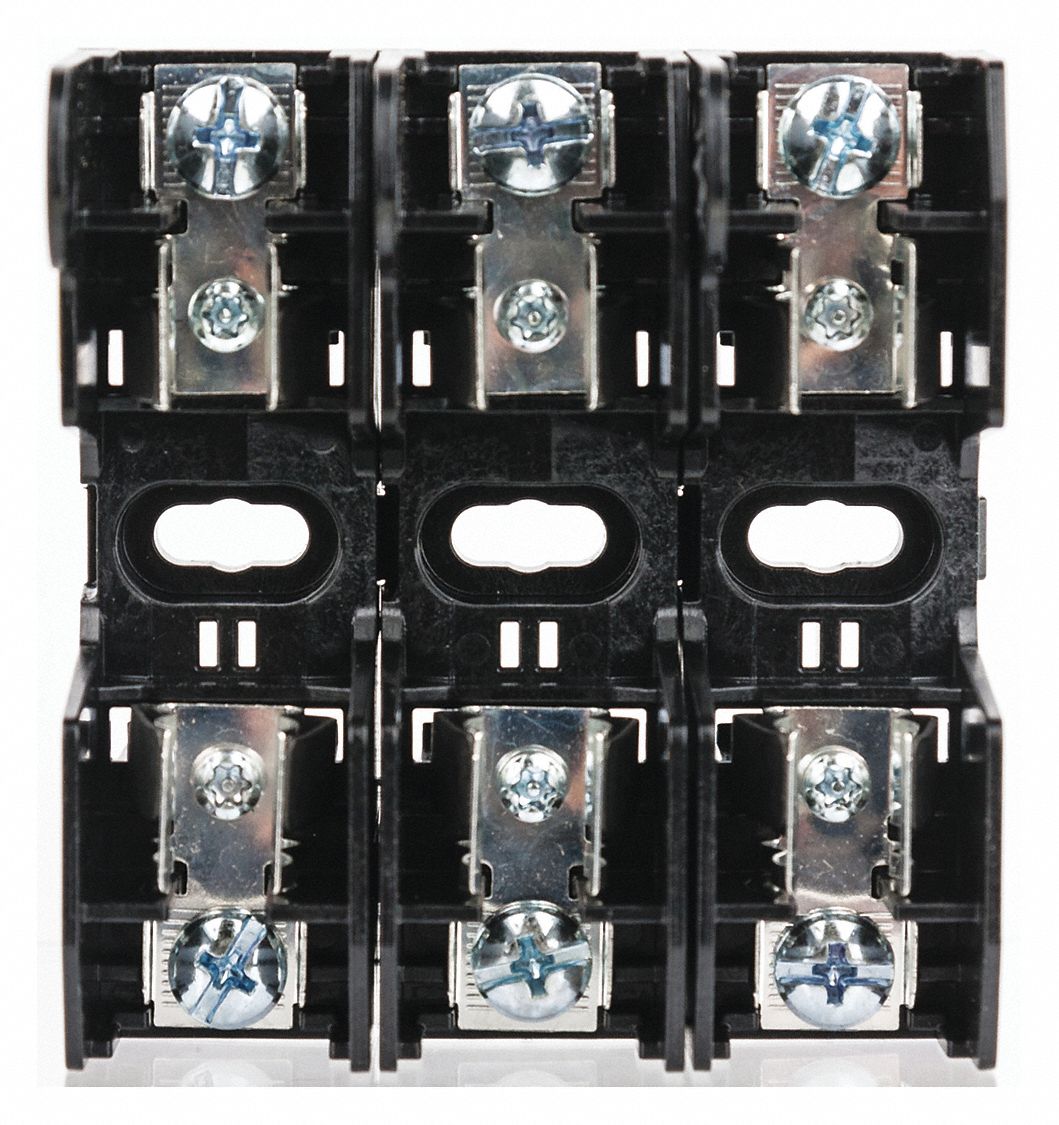 BUSSMANN Fuse Block, Industrial, 0 to 30 A, Fuse UL Class H, K5, 250V AC/125V DC 40LH09