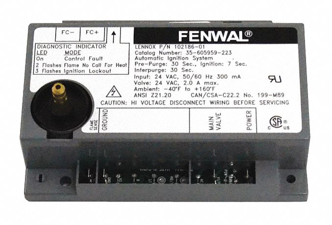 FENWAL IGNITION CONTROLS, Fits Fenwal Ignition Controls Brand, 35