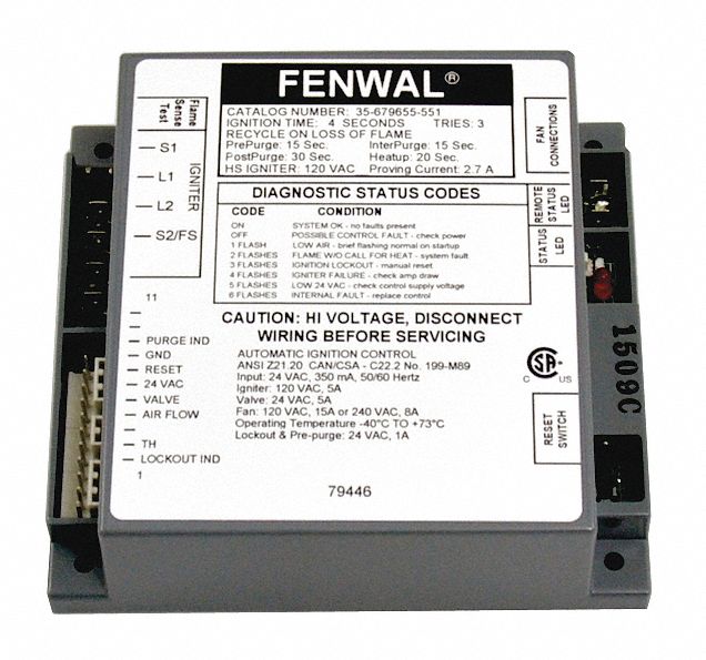 FENWAL IGNITION CONTROLS, Fits Fenwal Ignition Controls Brand, 35