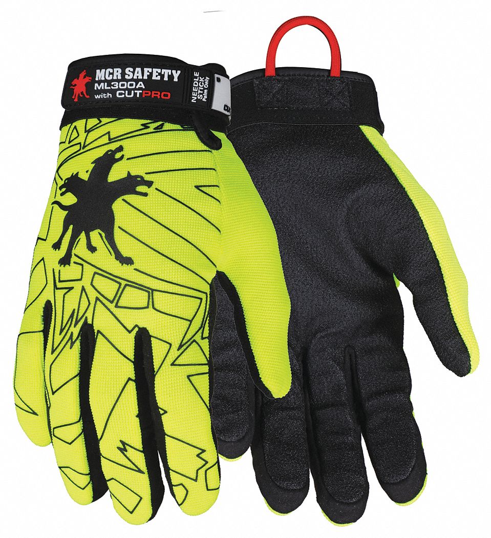 MCR SAFETY, L ( 9 ), Mechanics Glove, Mechanics Gloves 40M352ML300AL