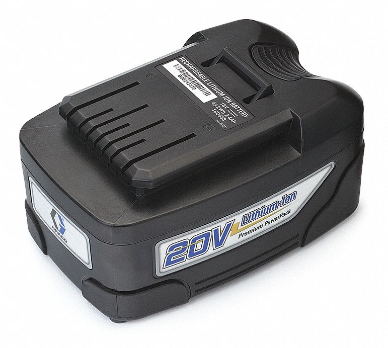 GRACO LithiumIon Battery, 20V, For Mfr No16N657 40ME8417C930 Grainger