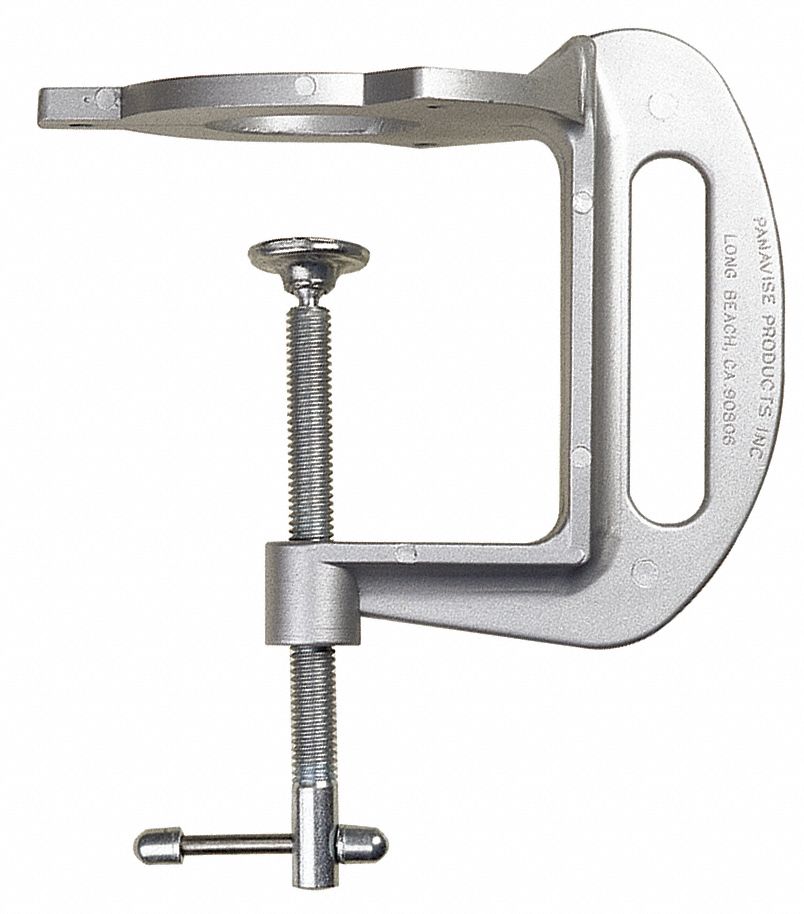 PANAVISE Stationary ClampOn Vise Base, Cast Zinc, Bench Vise 40N535