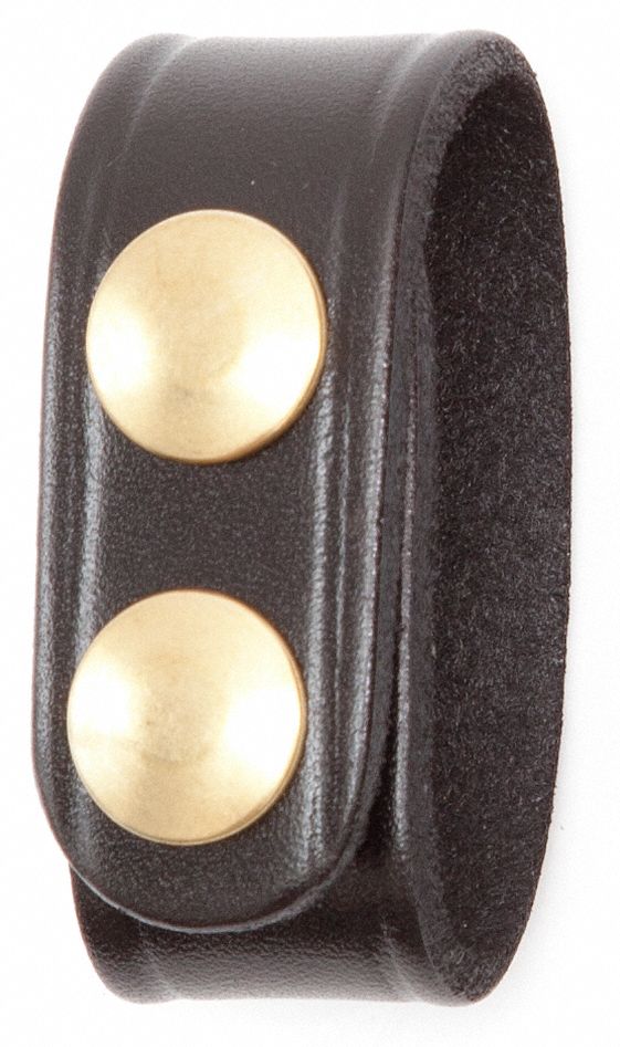 GOULD & GOODRICH, INC., Black, Leather, Belt Keeper 40N765B76BR