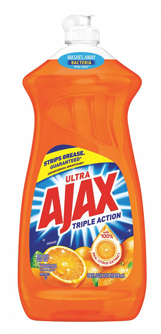 AJAX Hand Wash, Dishwashing Soap, Cleaner Form Liquid, 28 oz., PK 9