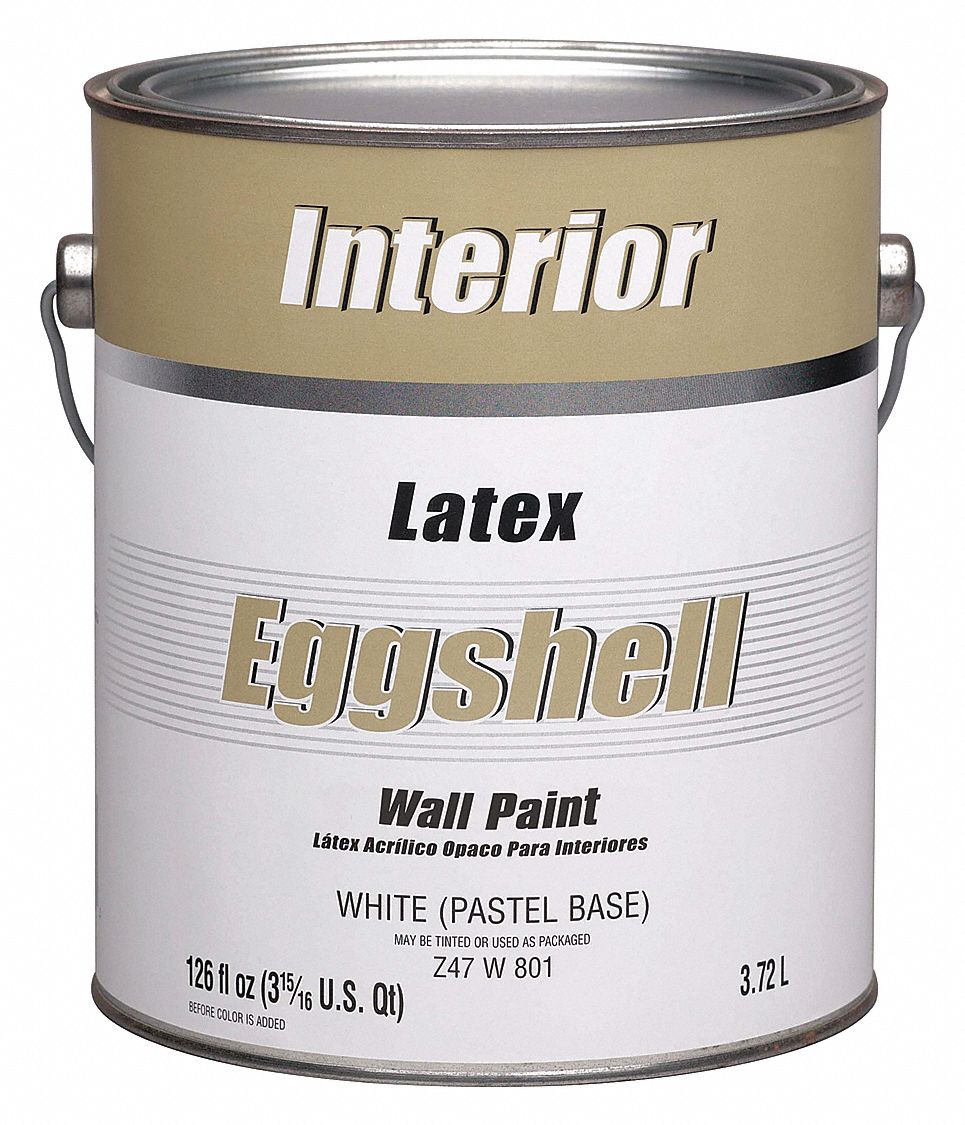 PRATT & LAMBERT Eggshell Interior Paint, Latex, Ceylon Ivory, 1 gal