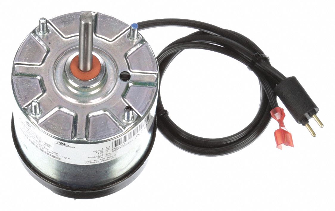 MORRILL Refrigeration Motor, 1/15 HP, ECM, Nameplate RPM 1,550/800, No