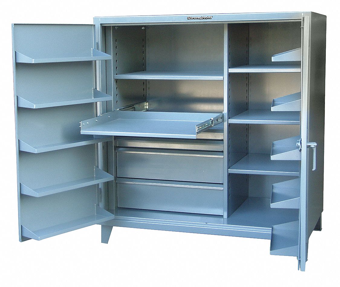 STRONG HOLD Heavy Duty Storage Dark Gray, 66 in H X 60 in W X