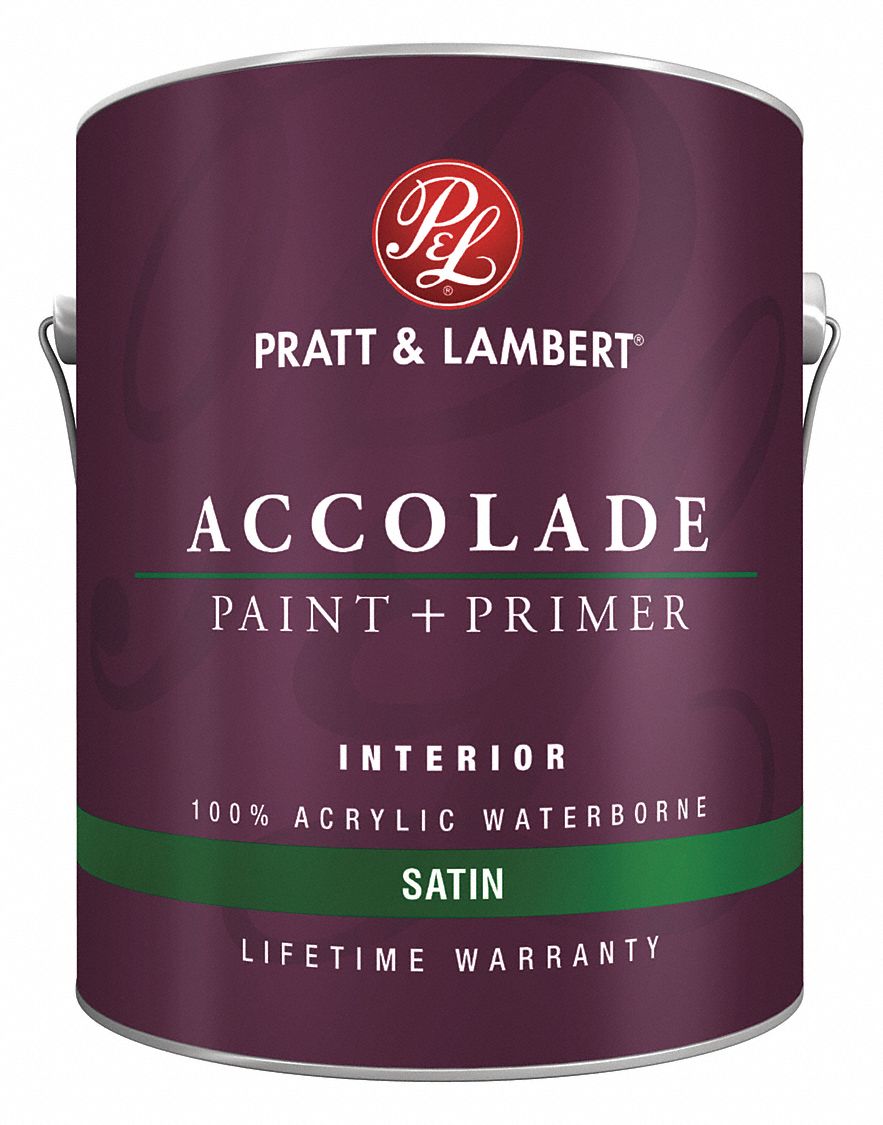 PRATT & LAMBERT Satin Interior Paint, Latex, Brazil Brown, 1 gal 40XM120000Z478316 Grainger