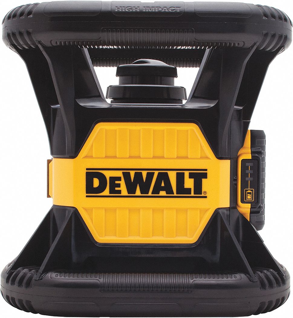 DEWALT, 1,500 ft Range w/Receiver, Red Beam, Rotary Laser 410C99