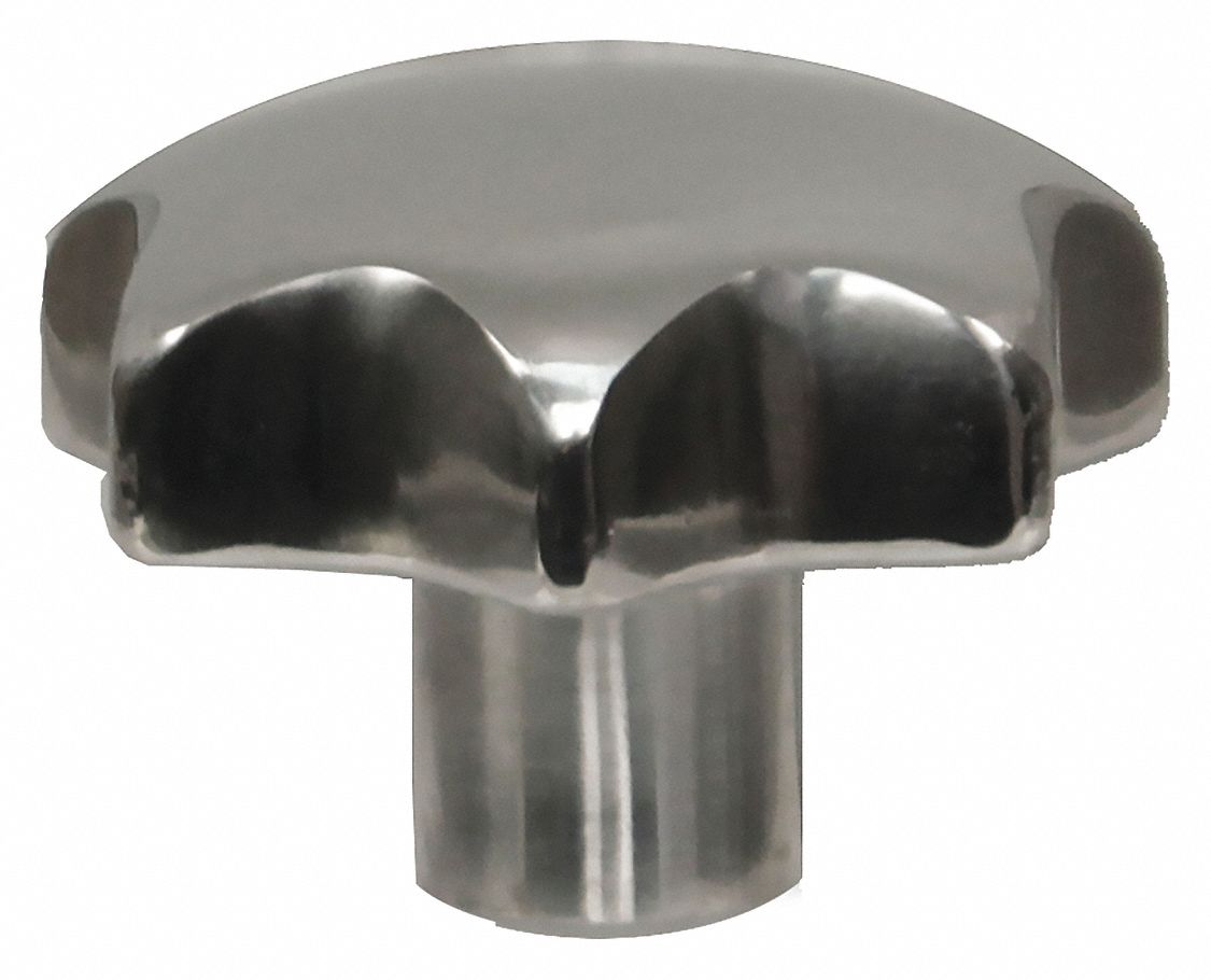 Star, Stainless Steel, Hand Knob 410M9965036M8 Grainger
