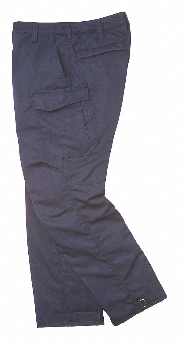 WORKRITE FIRE SERVICE FR Pants, Inseam 32", Midnight Navy 410V64