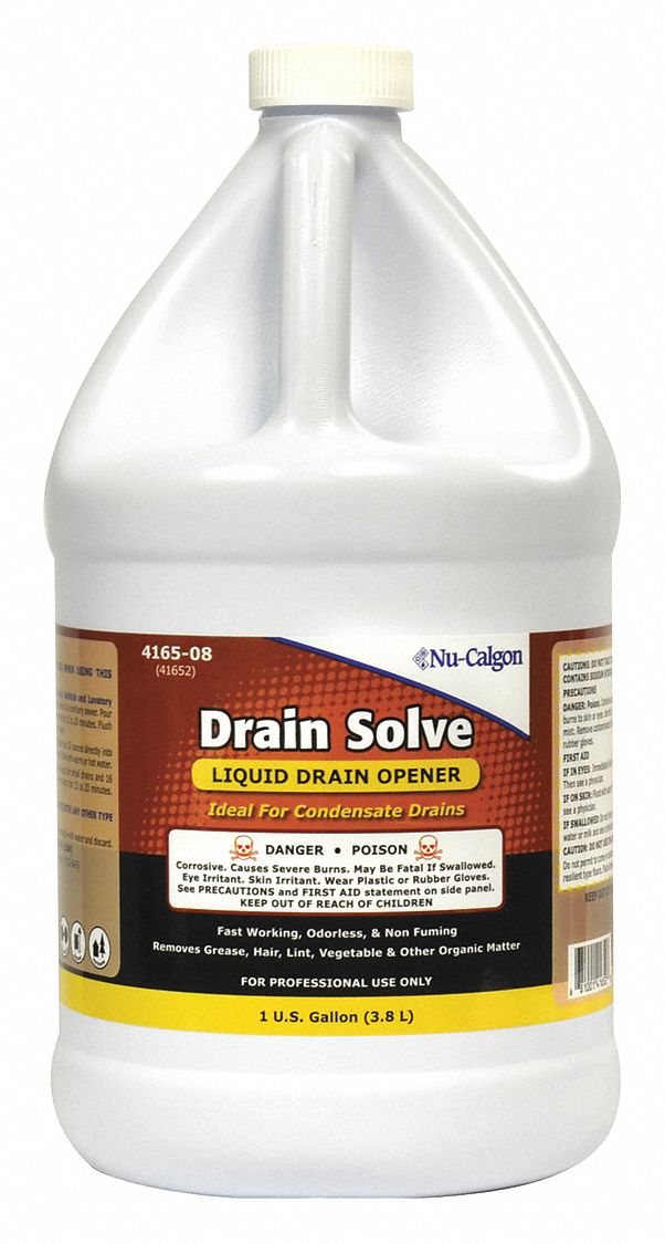 NUCALGON, Jug, 1 gal, Liquid Drain Opener 410X91416508 Grainger