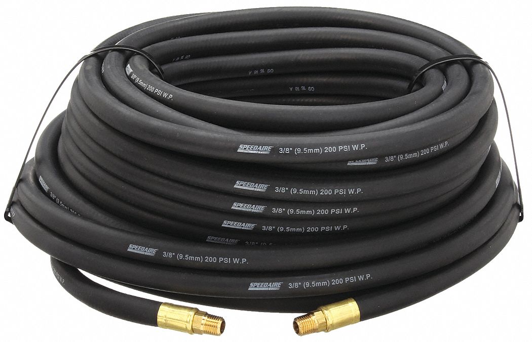CONTINENTAL, 3/8 in Hose Inside Dia., Black, Air Hose 411F12411F12