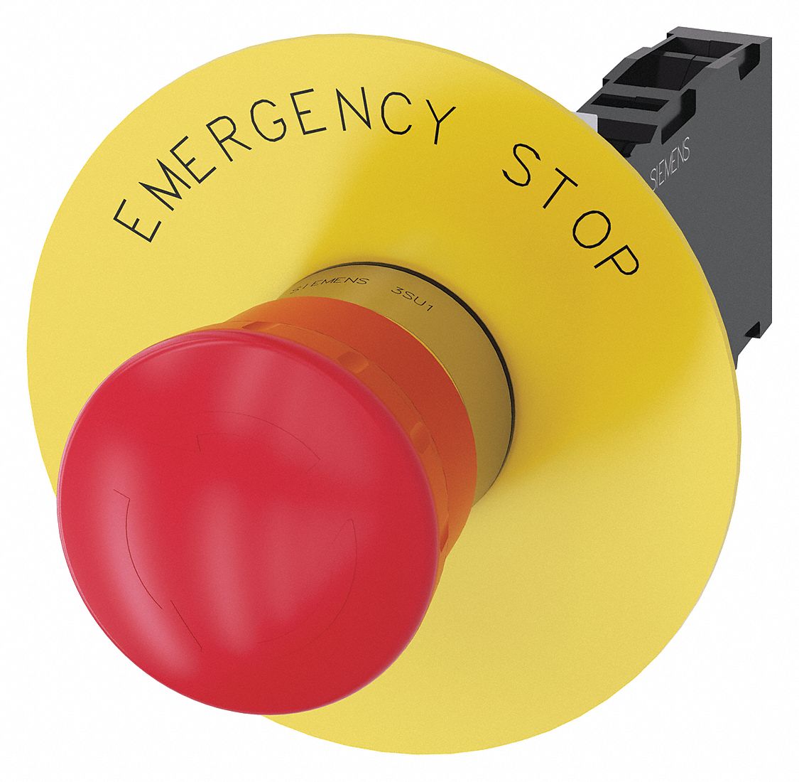 SIEMENS, Non-Illuminated, Mushroom Head Profile, Emergency Stop Push