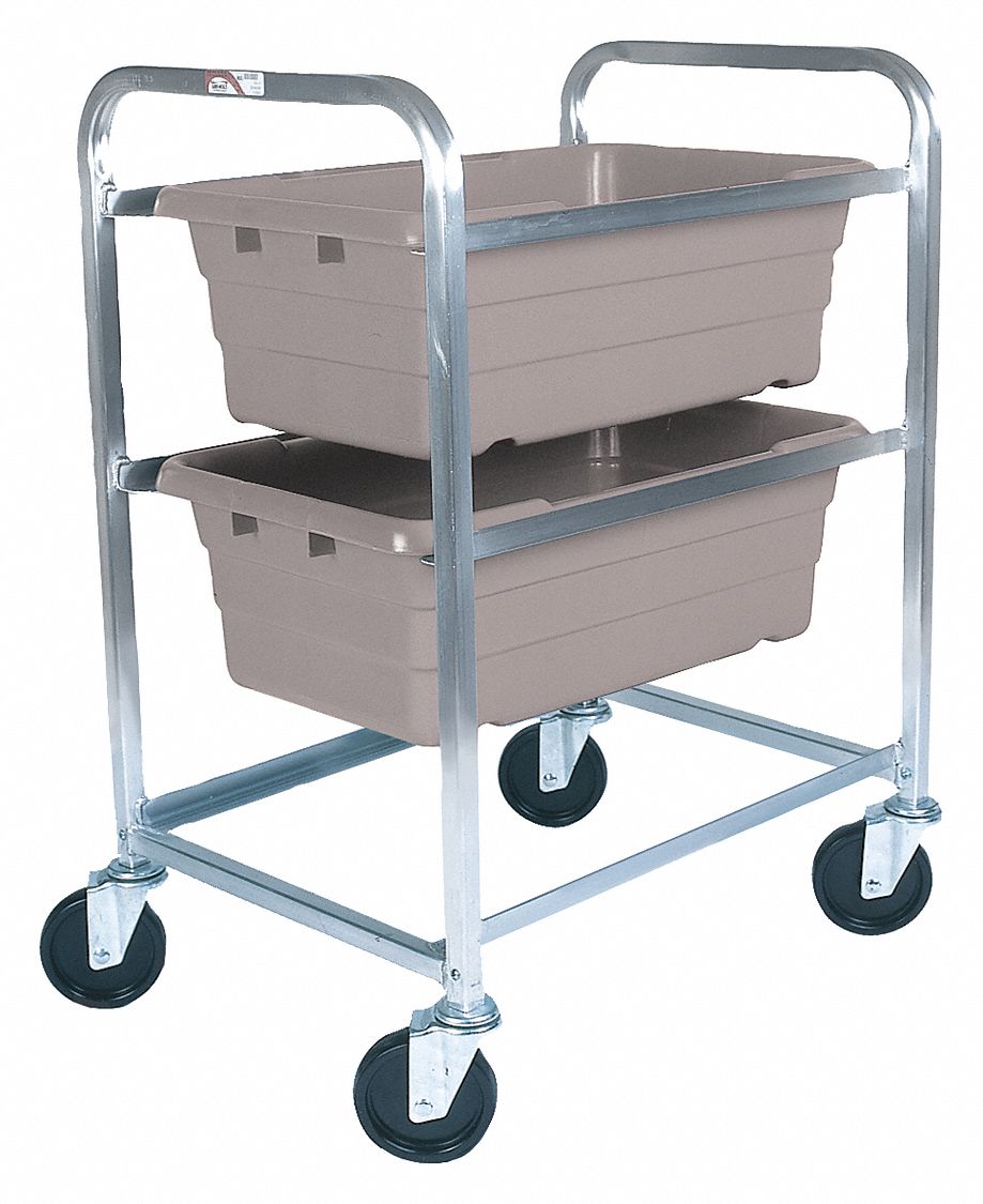 600 lb Load Capacity, Lightweight CorrosionResistant Vertical RackStyle Tub Cart 414X80ALL