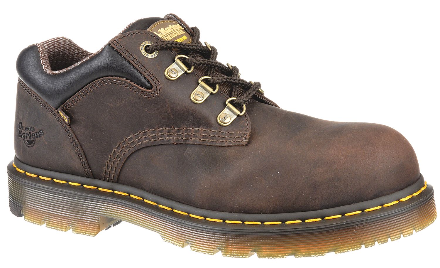 DR. MARTENS Oxford Shoe, 11, M, Men's, Gaucho, Steel Toe Type, 1 PR 414Z48R23787207 size 11
