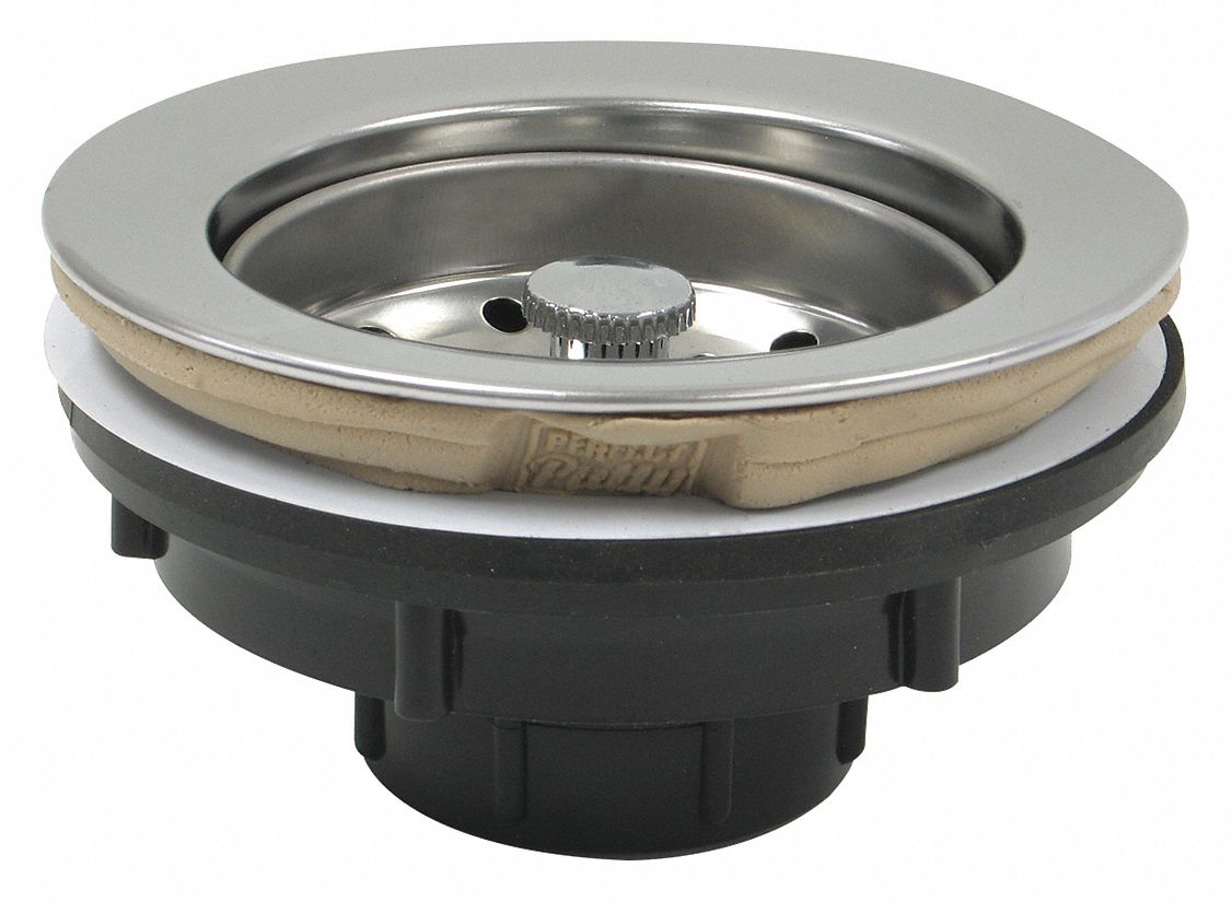 PERFECT PUTTY Plastic Round Sink Strainers with PreInstalled Putty, 1