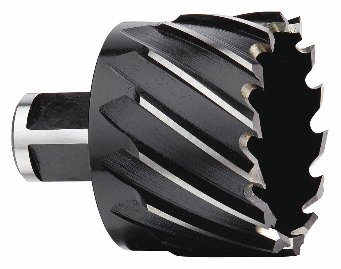 MILWAUKEE Annular Cutter, High Speed Steel, Black Oxide, 2 1/8 in