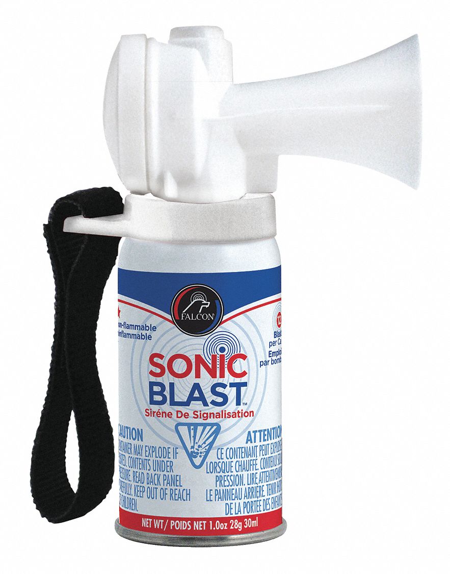 SONIC BLAST, 112dB, Plastic, Personal Safety Horn 415M62FSB1V Grainger