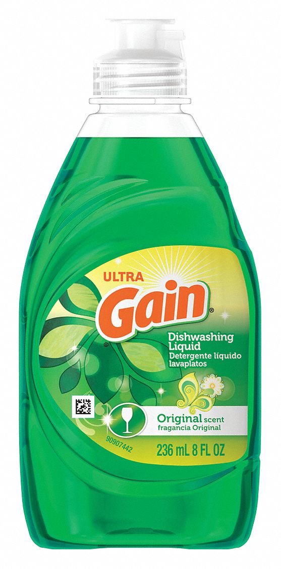 GAIN Hand Wash, Dishwashing Soap, Cleaner Form Liquid, 8 oz, PK 18