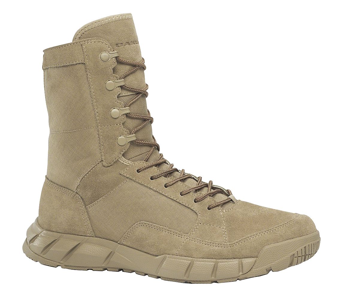 OAKLEY Tactical Boots, 111/2, R, Tan, Plain, Men, PR 417X141118888911.5 Grainger