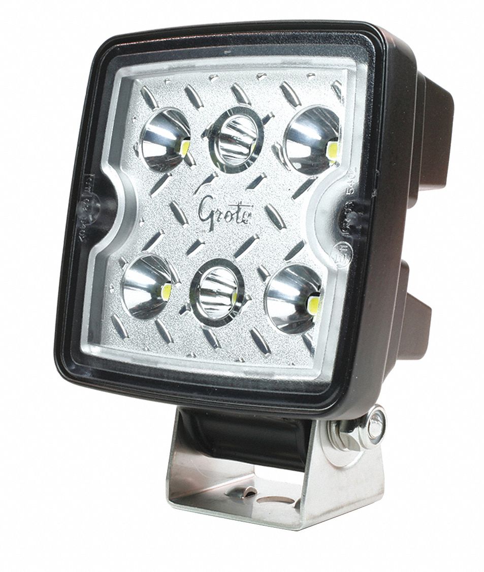 GROTE, 1,200 lm Lumens Vehicle Lighting, Square, Work Light 419J19