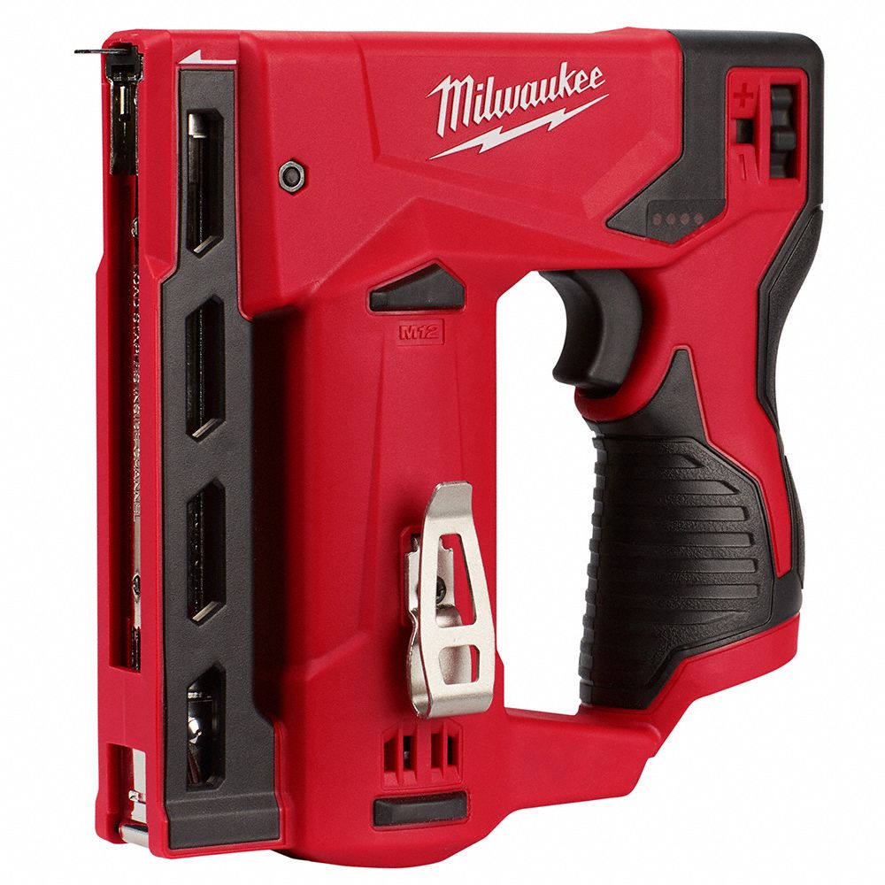 MILWAUKEE Cordless, Staple Gun, 12V DC 419J58244720 Grainger
