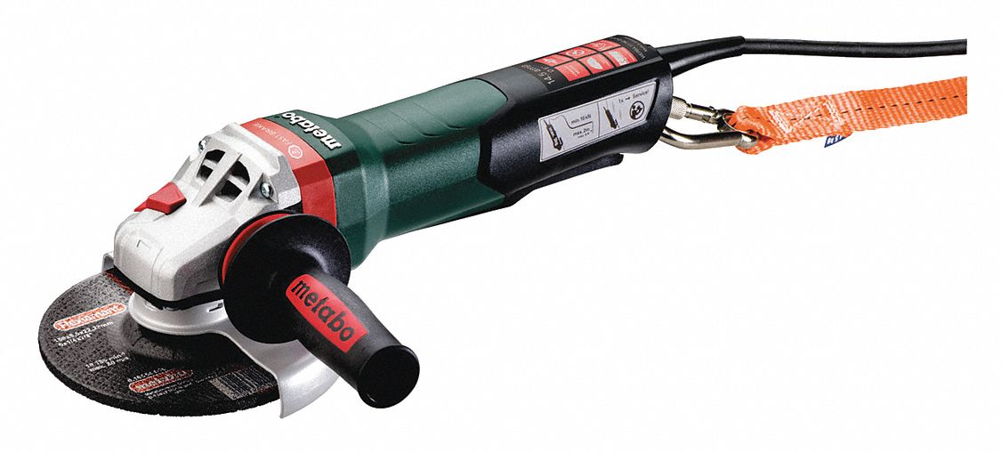 METABO, 15 A, 9,600 RPM Max. Speed, Angle Grinder 419J88WEPBA 19150