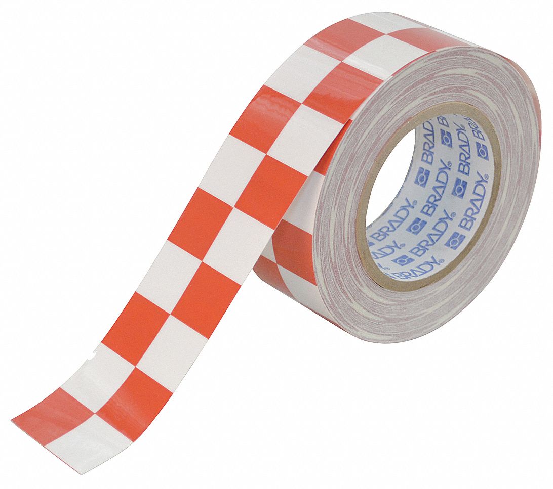 Gen Purpose, Checkered, Floor Marking Tape 41E558121916 Grainger