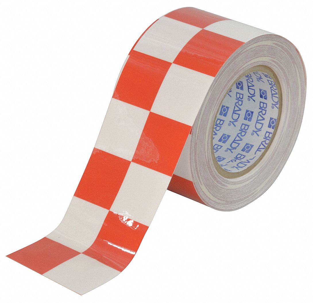 Gen Purpose, Checkered, Floor Marking Tape 41E559121917 Grainger