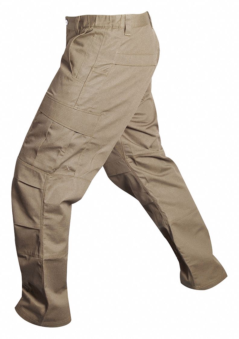 VERTX Men's Cargo Pants 36 in, Desert Tan, 36 in Fits Waist Size, 34