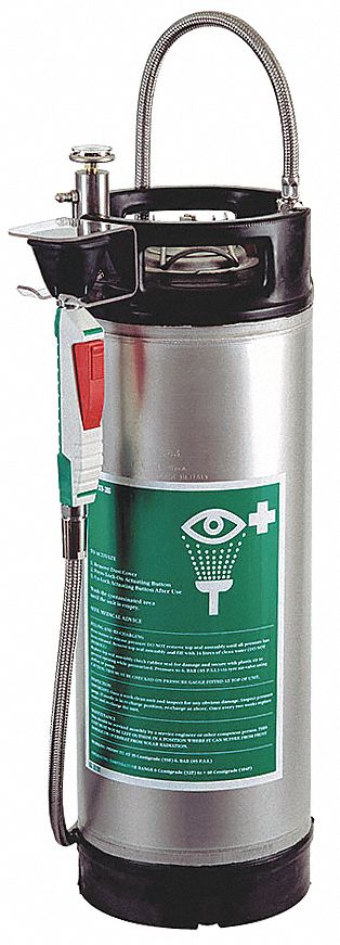 HUGHES SAFETY SHOWERS Indoor Portable Eyewash Station,3.9 gal. 41FA30