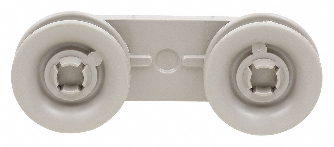 WHIRLPOOL, Mfr Part # 8270019, Dishwasher Upper Rack Wheel and Mount